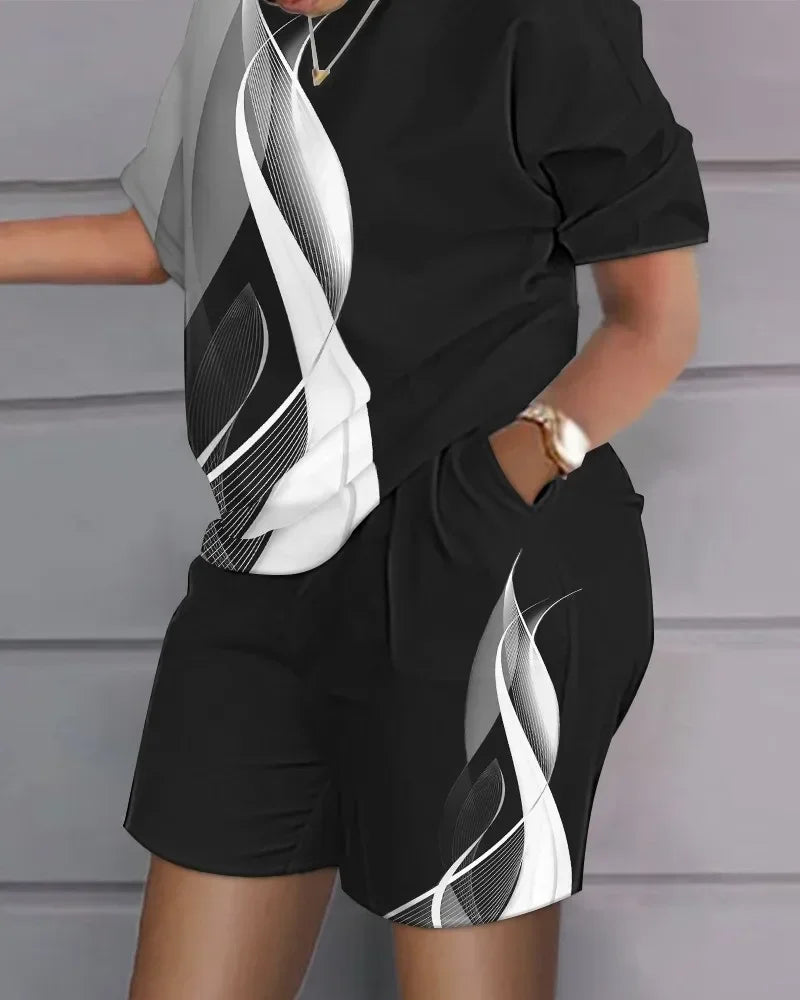 Two Piece Shorts Set