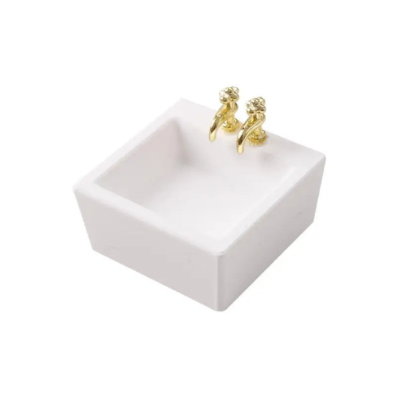 1/12 Dollhouse Bathroom Wash Basins Sinks Model Furniture Decoration Dolls Home Accessories