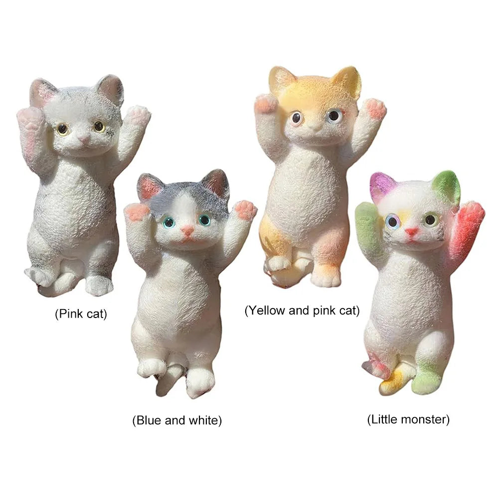 Cat Squeeze Toy Cat Decompression Toy Soft TPR Super Cute Stress Relieving Toy Doll Gifts for Kids Christmas Stocking Stuffers