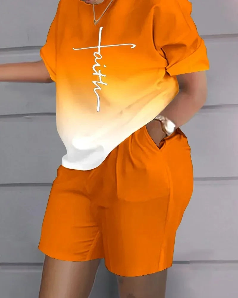Two Piece Shorts Set