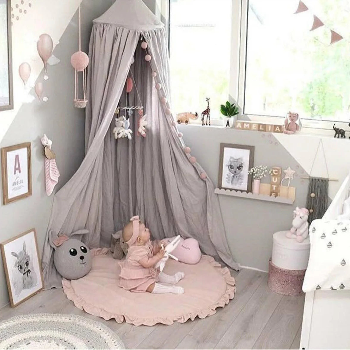 Newborn Baby Play Mats Toys Soft Cotton Round Crawling Pad Newborn Game Rugs Floor Carpet For Children Room Decor Photo Props