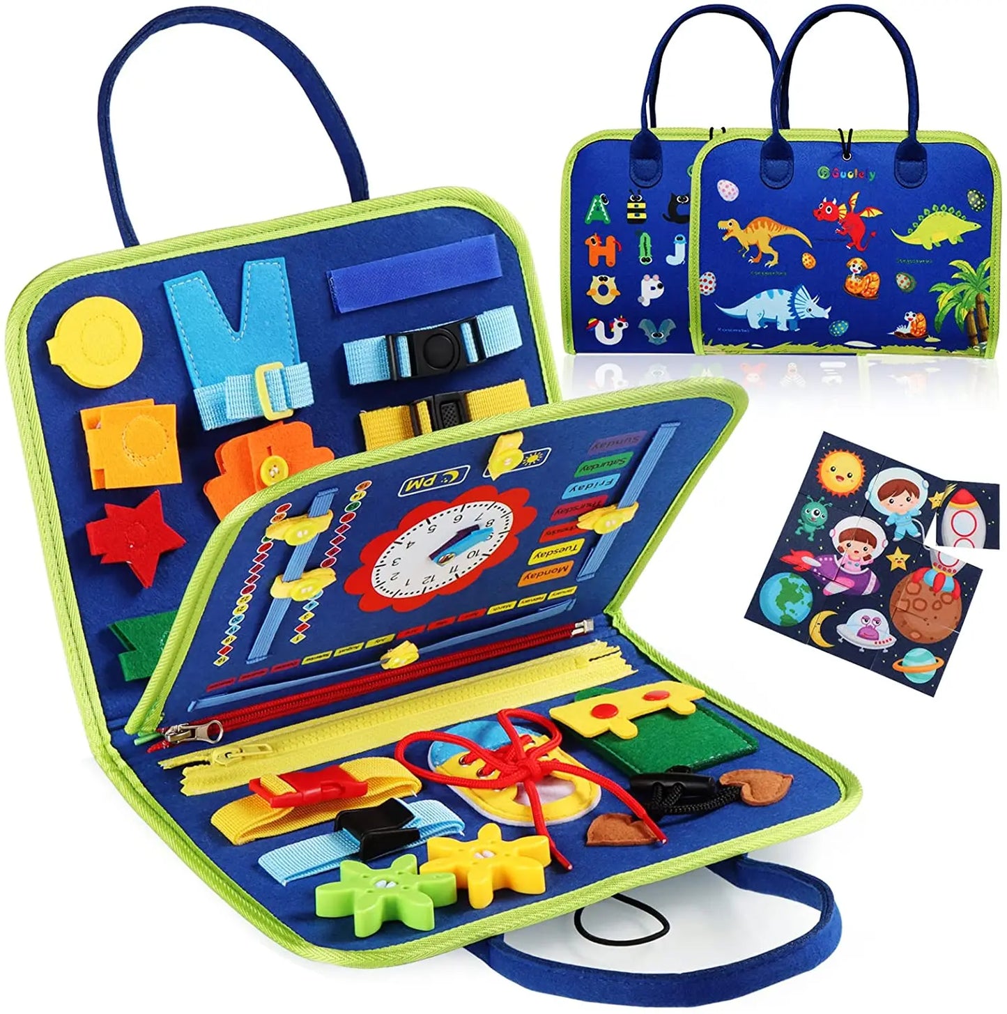 Busy Board Montessori Toys For Toddler Sensory Learning Fine Motor Skills Toys EducationalTravel Activity For Xmas Kids Gifts