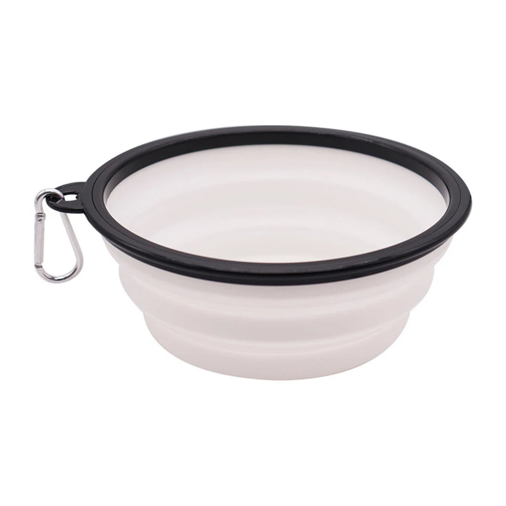 Portable Folding Silicone Pet Bowl – Outdoor Travel Food & Water Dish for Dogs & Cats