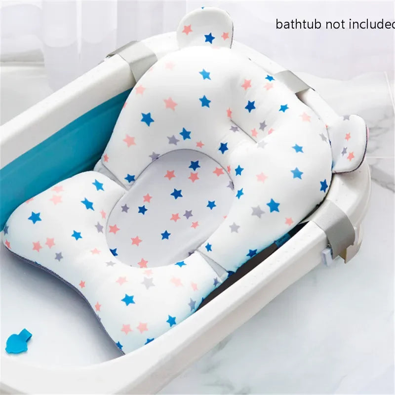 Baby Bath Seat Support Mat Shower Safety Tub Pad Newborn Bathtub Recliner Infant Anti-Slip Soft Comfort Body Cushion Baby Stuff