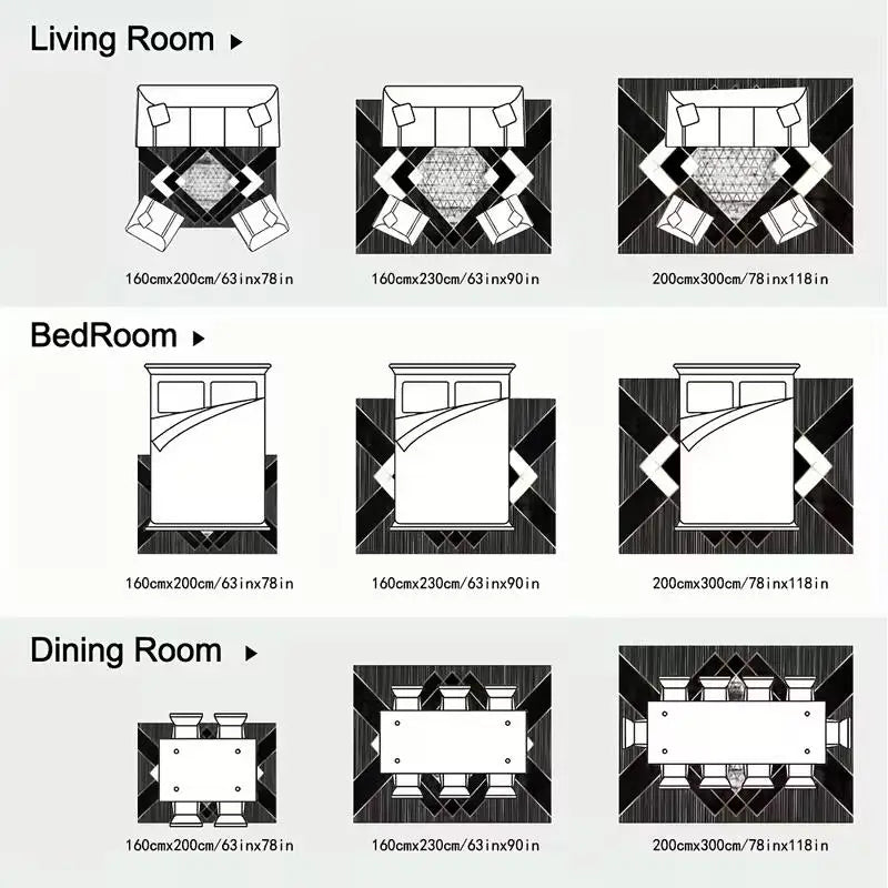 Nordic Simple Style Living Room Sofa Carpet Non-slip Machine Washable Decoration Lounge Rug Modern Soft Fluffy Bedroom Floor Mat