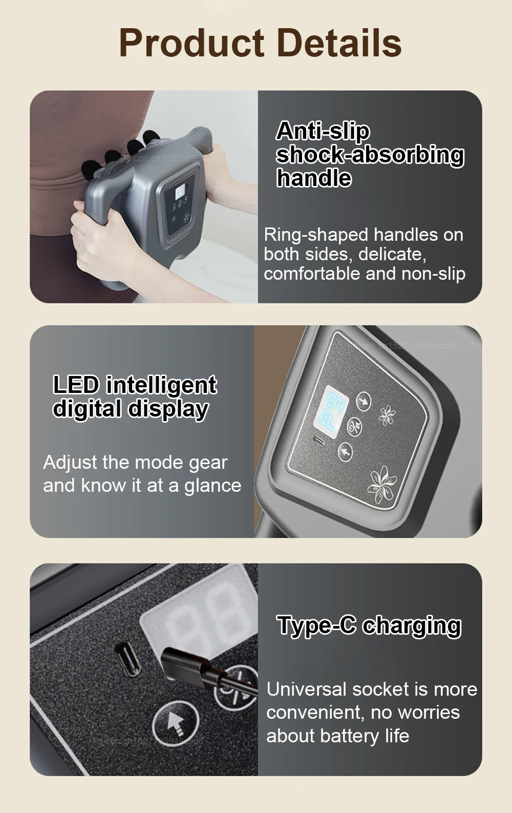 Fascia Gun 16-Head Muscle Massage Gun
