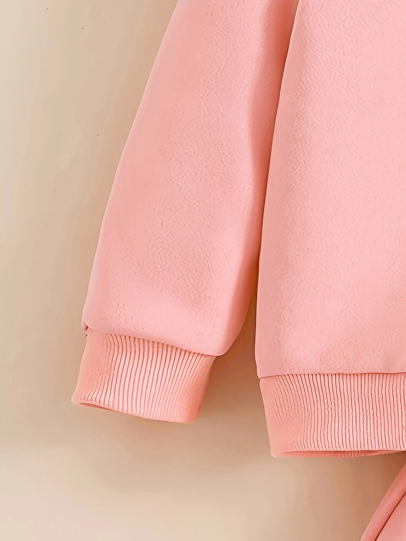 Baby girl cute cartoon cat pattern long sleeved fleece hooded sweat shirt+casual simple pants set, spring and autumn two-piece set