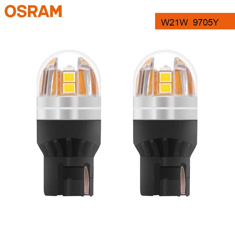 OSRAM Upgrade LED T20 W21W WY21W W21/5W Turn Signal Light 7440 7443 LEDriving SL Advance LED Car Reverse Lamp Brake Stop Bulb 2X