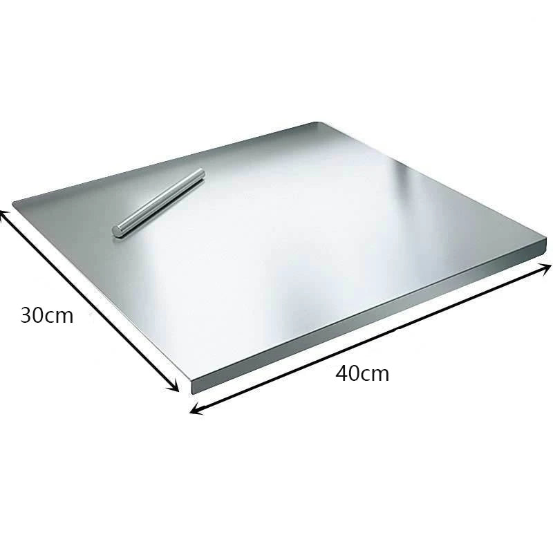304 Stainless Steel Cutting Board Food Grade Chopping Boards Heavy Duty Kitchen Boards Anti-Slip Mat for Meat Vegetables Bread