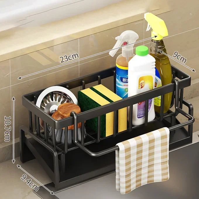 Multifunctional Sponge Rack Drainer Kitchen Shelf Sink Rag Dishwashing Detergent Dishcloth Organiser  kitchen organiser storage