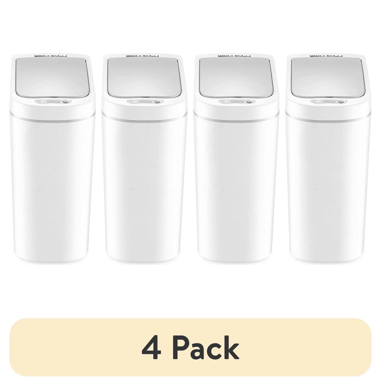 1.85 Gallon Plastic Motion Sensor Bathroom Trash Can for Next to the Sink or in the Shower