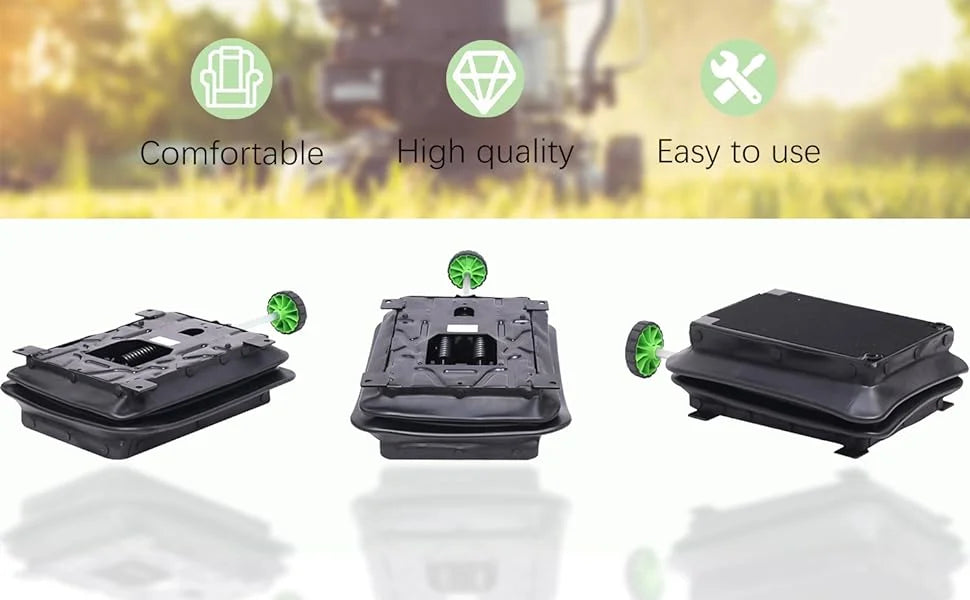 Universal Scissor Type Seat Suspension Rv Tractor Damping Base with Dust Cover & Adjustable Weight Handle, Universal Seat Dampin