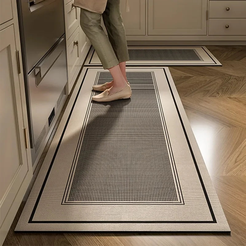 Kitchen Rug Super Absorbent Kitchen Mat for Floor Non-slip Rugs Bathroom Mat Washable Kitchen Carpet