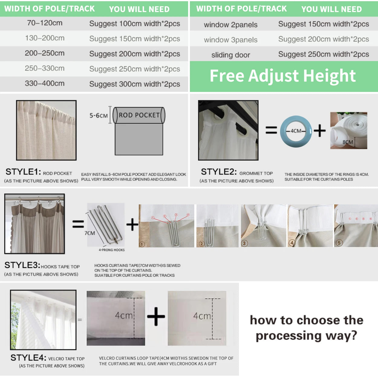 Vertical Stripe Design White Curtains