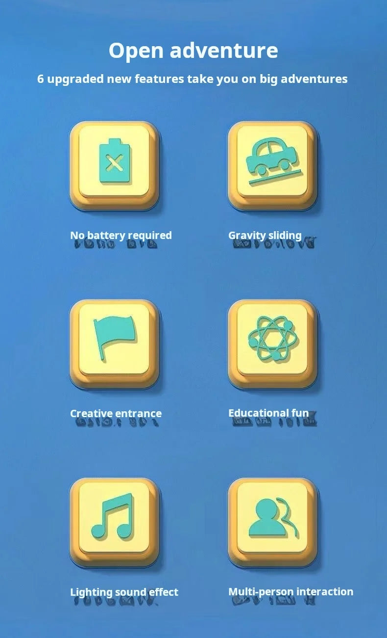 Large Car Track Adventure Toy – Educational and Interactive Brain-Teaser Game for Kids