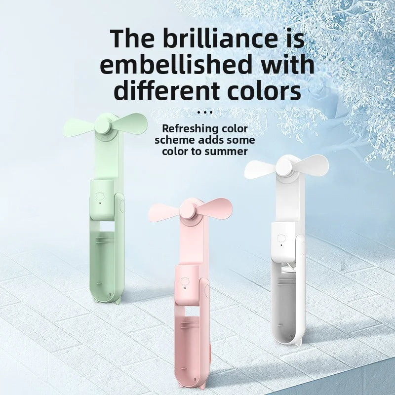 Portable 3 Speed Foldable Mini Handheld Fan USB Rechargeable