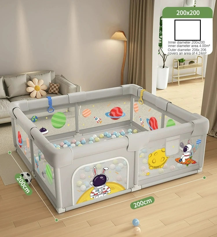 Baby Play Playpen Washable Baby Guardrail Indoor Children's Household Crawling Protective Mat Sponge To Prevent Bumps