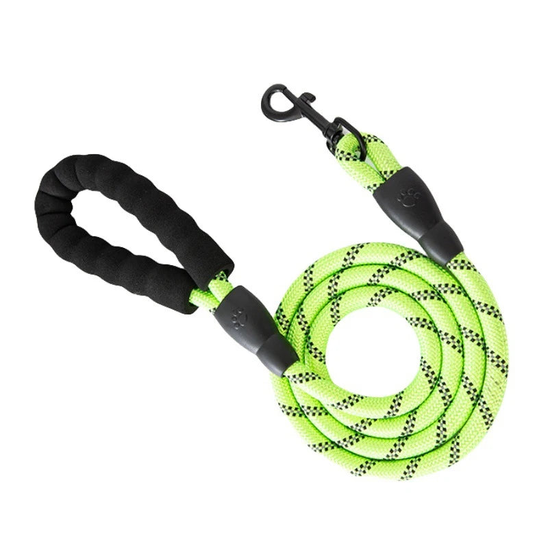 3M Reflective Dog Leash – Padded Handle, Heavy-Duty Double Traction Rope for Small to Large Dogs