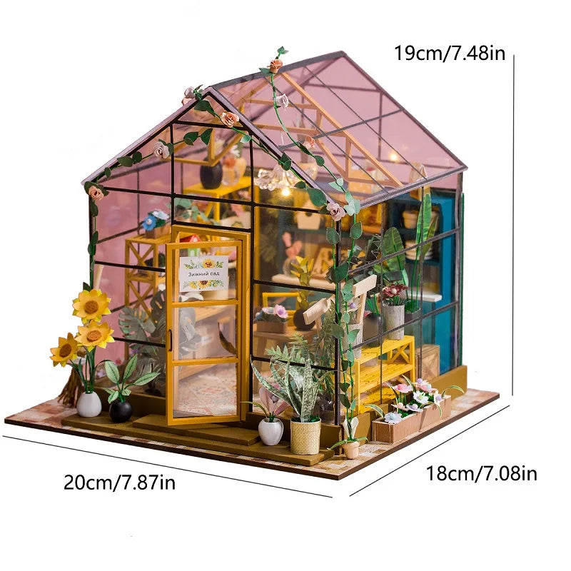 Mini DIY Flower Doll House Kit