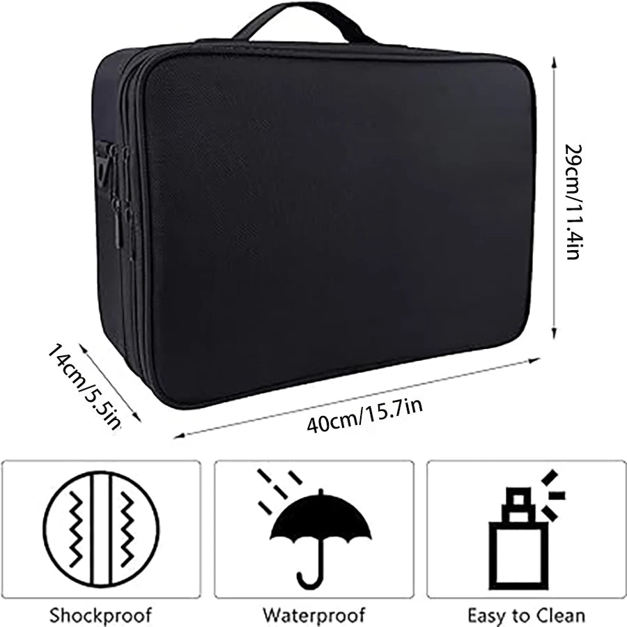 Large Capacity Travel Makeup Case