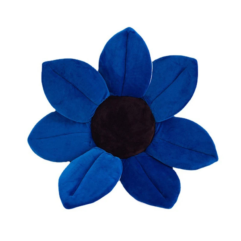 70cm Baby Blooming Bath Mat Flower Bathtub Newborn Foldable Four Petal Flower Shower Cushion Mat Baby Security Petal Seat Pad