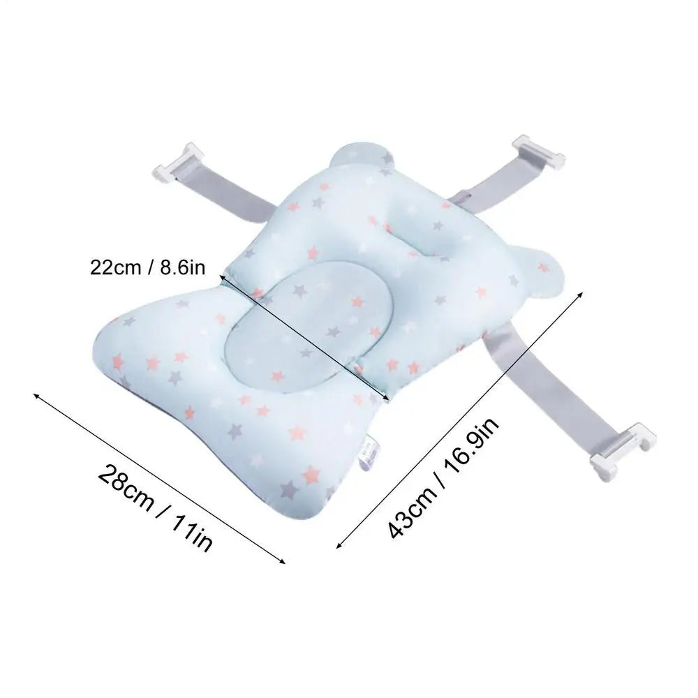 Baby Bath Tub Shower Cushion Newborns Support universal Portable quick-dry Foldable Baby mat Floating Pad Ajustable Bathtub Pad