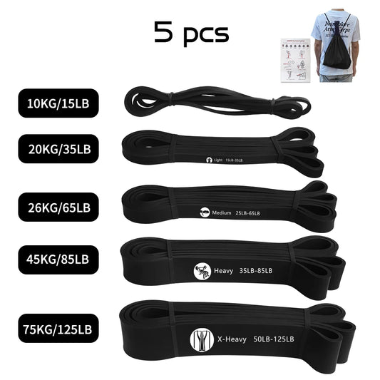 10pc Heavy Duty Latex Resistance Band