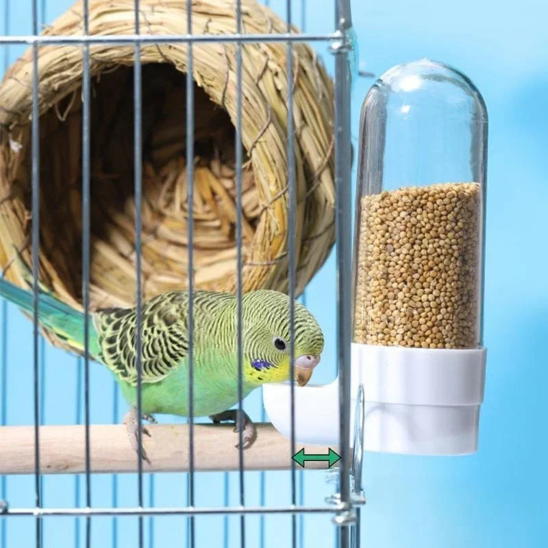 Hanging Pet Feeder & Water Dispenser – Squirrel-Proof Food Box for Parrots and Birds