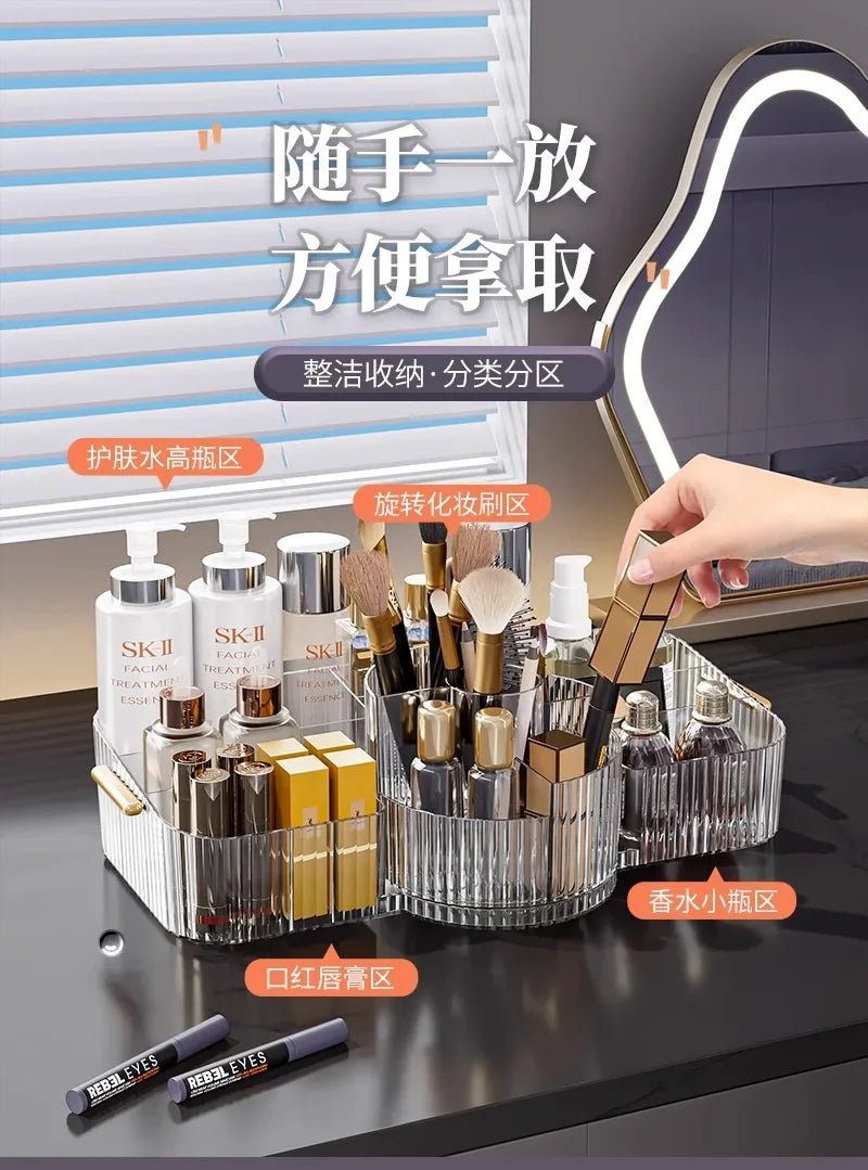 360° Rotating Makeup Brush Holder
