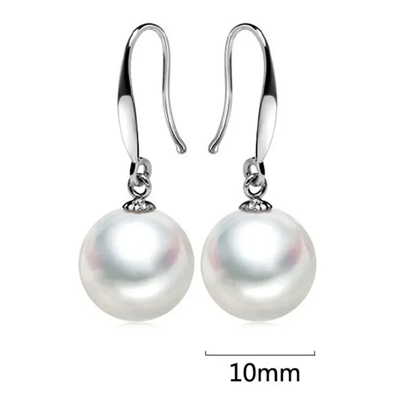 Sterling Silver Pearl Drop Earrings