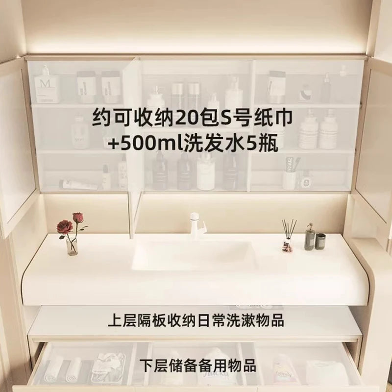 Modern Makeup Bathroom Cabinet Aesthetic Compact Organiser Minimalist Bathroom Cabinet Sink Princess Vestidores Salon Furniture