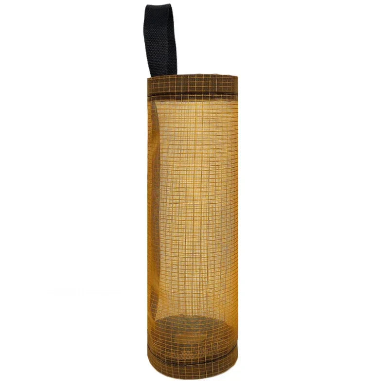 Hanging Plastic Bag Dispenser, Wall-Mounted Kitchen Storage Organiser
