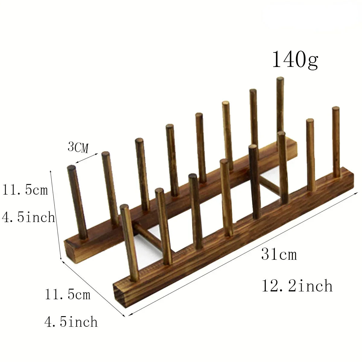 Wooden Dish Drainer Rack Kitchen Dishes Stand Plate Dish Drying Rack Pot Lid Racks Kitchen Organiser Drying Cups Display Shelf