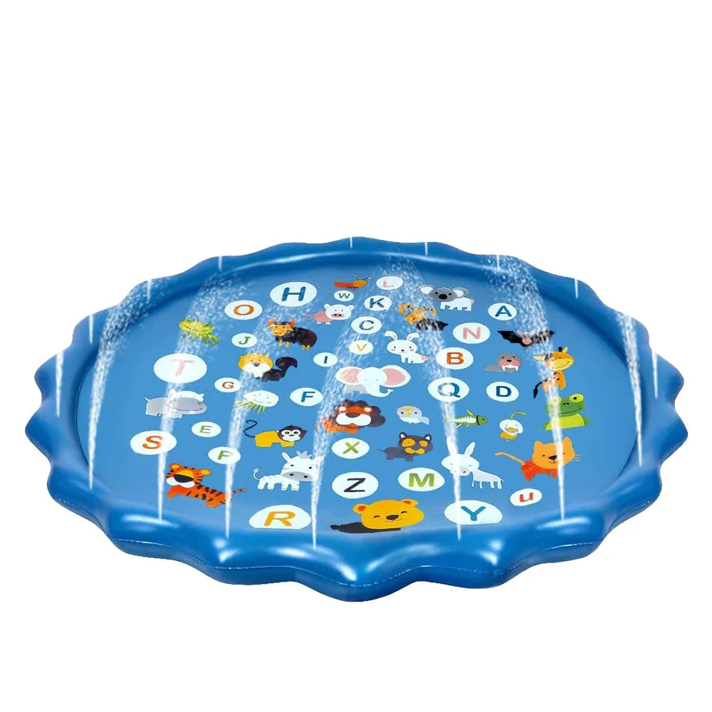 90 Cm Inflatable Water Play Mat Alphabet Beach Spray Mat Children Play Mat Summer Outdoor Backyard Water Toy Children