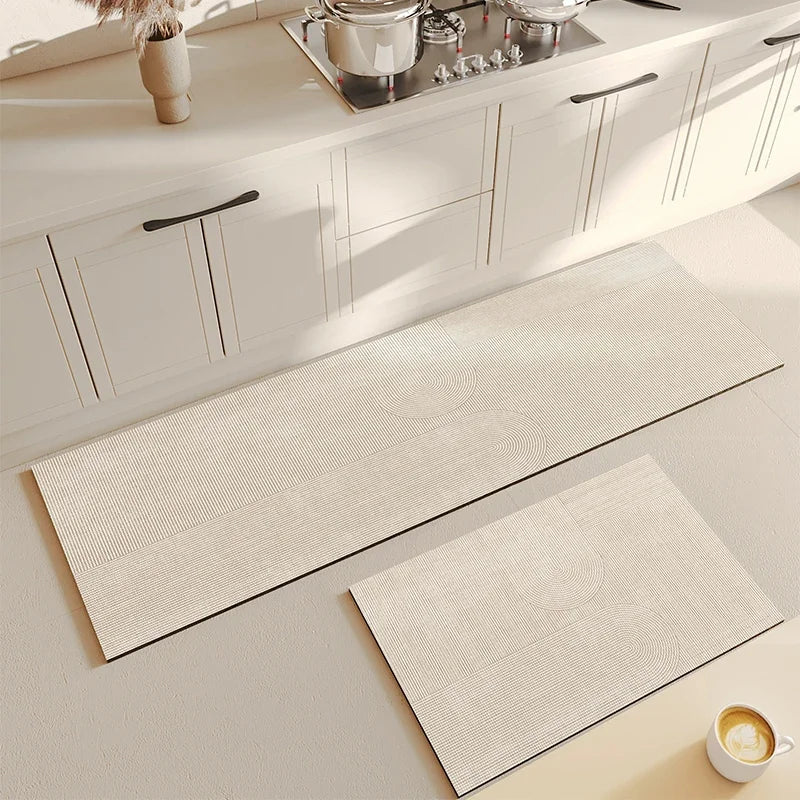 Kitchen Rug Super Absorbent Kitchen Mat for Floor Non-slip Rugs Bathroom Mat Washable Kitchen Carpet