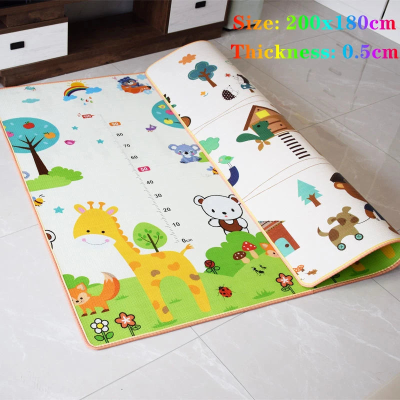 200*180 cm Thickness 0.5cm Baby Play Mat Children Puzzle Toy Crawling Carpet Kids Rug Game Activity Gym Developing Rug Foam Soft