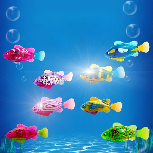 Children’s Electronic Bath Toy – Light-Sensing Swimming Fish Interactive Toy for Kids