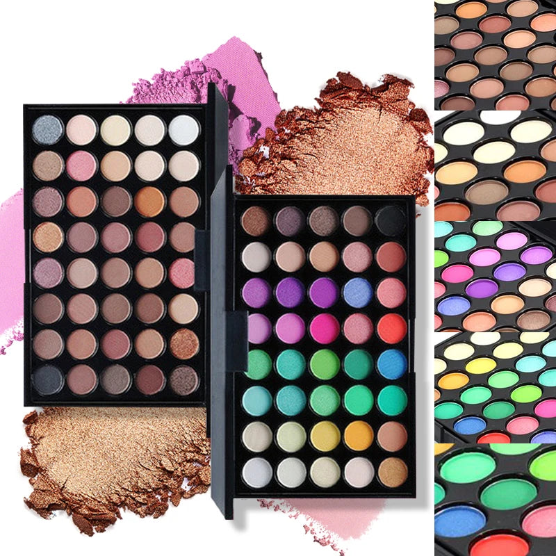 Colours Pearlescent fine Glitter Eyeshadow Palette