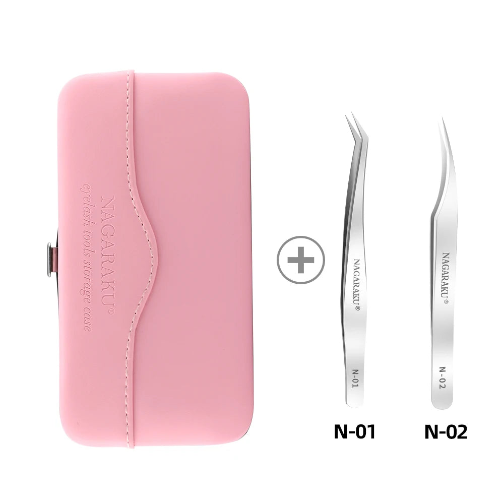 Makeup Eyelashes Tweezers Storage Container