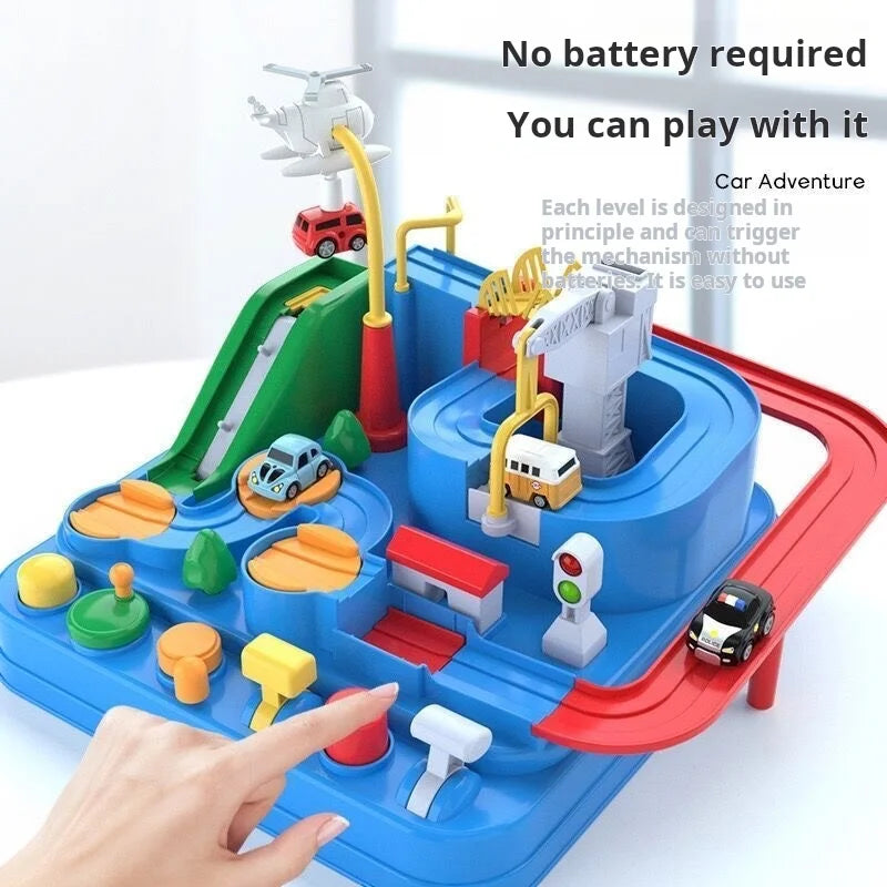 Large Car Track Adventure Toy – Educational and Interactive Brain-Teaser Game for Kids