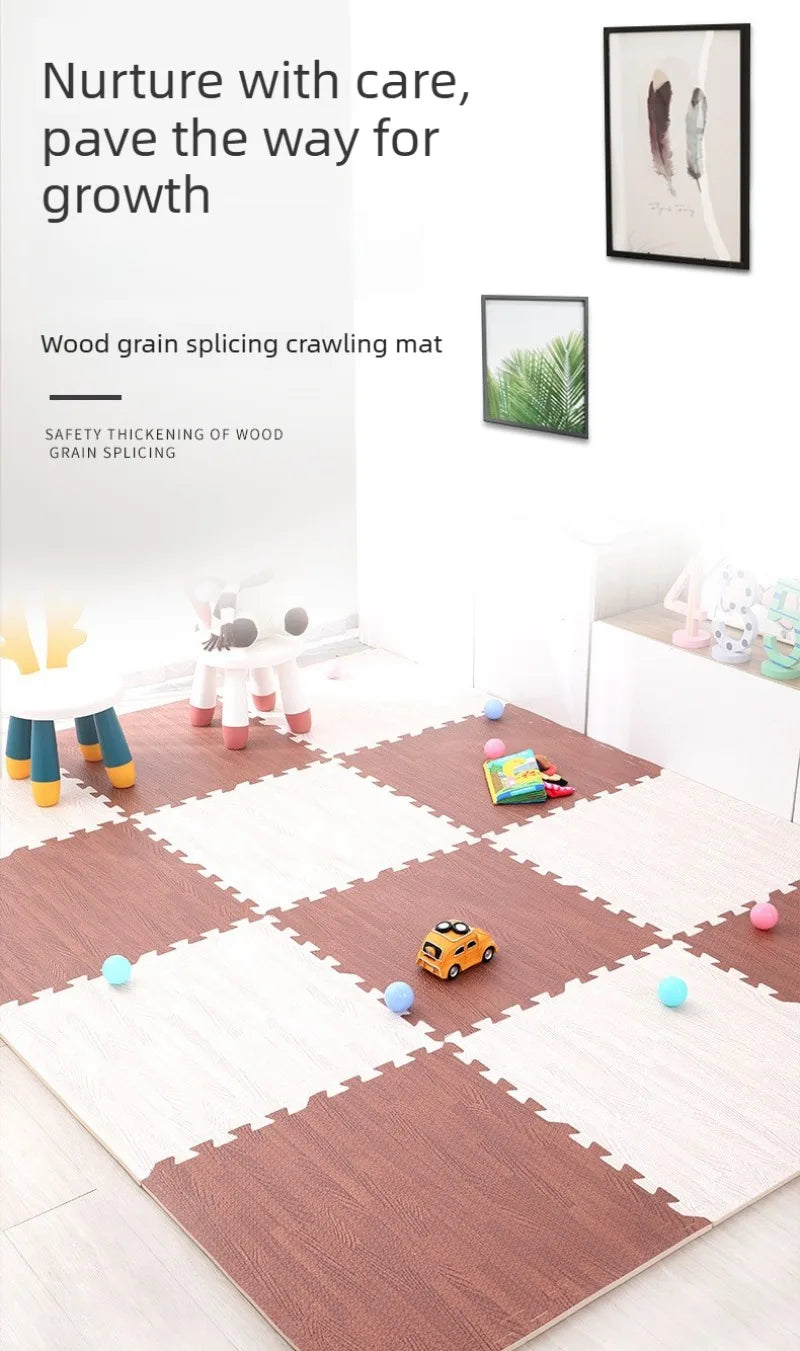 Baby Play Mat EVA Foam Puzzle Mat Kids Crawling Mat 30x30cm Floor Rug Splicing Tatami Pad Nursery Gym Activity Room Soft Carpets
