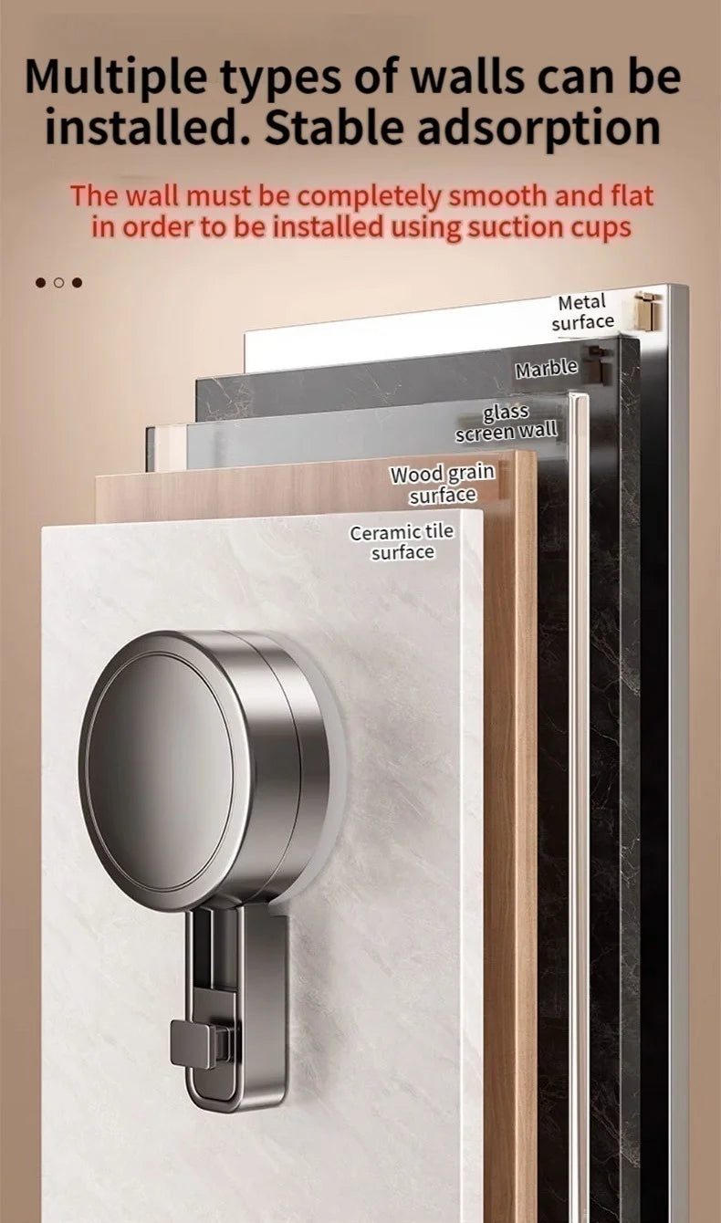 Suction cup storage rack, bathroom, non perforated artifact, toilet, washbasin, bathroom, wall mounted storage