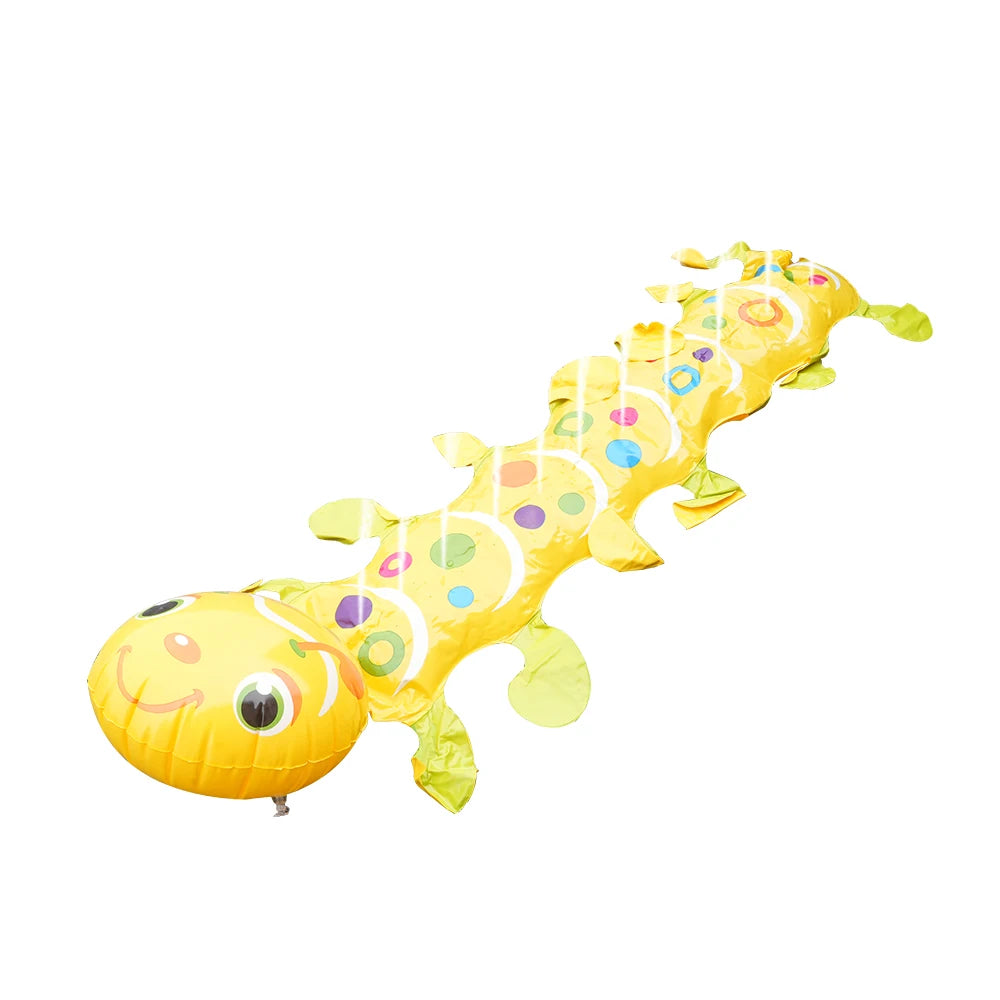 Caterpillar Sprinkler Pad Splash Play Mat for Kids Toddlers Summer Outdoor Backyard Lawn Water Toys Inflatable Spray Pad