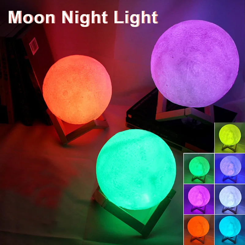 LED Galaxy Moon Light