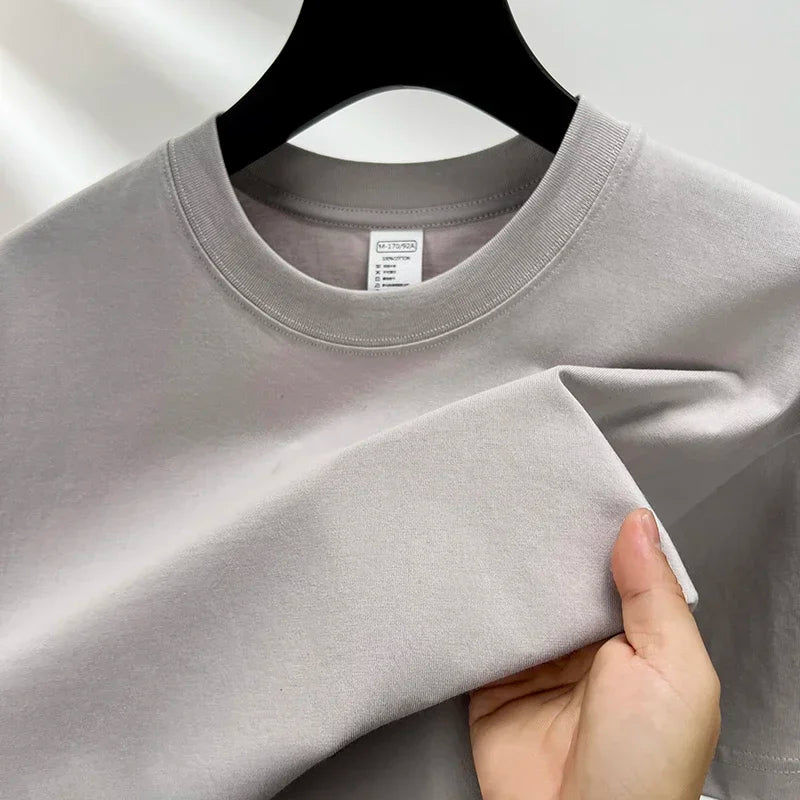 Men’s 100% Cotton Classic T-Shirt – Short Sleeve Crew Neck