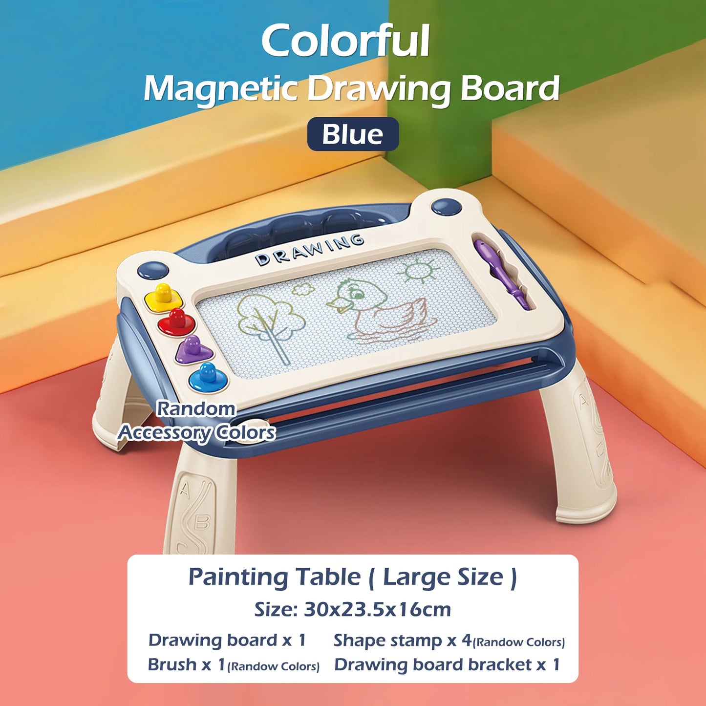 Children’s Magnetic Drawing Board – Color Writing and Graffiti Art Toy for Boys and Girls