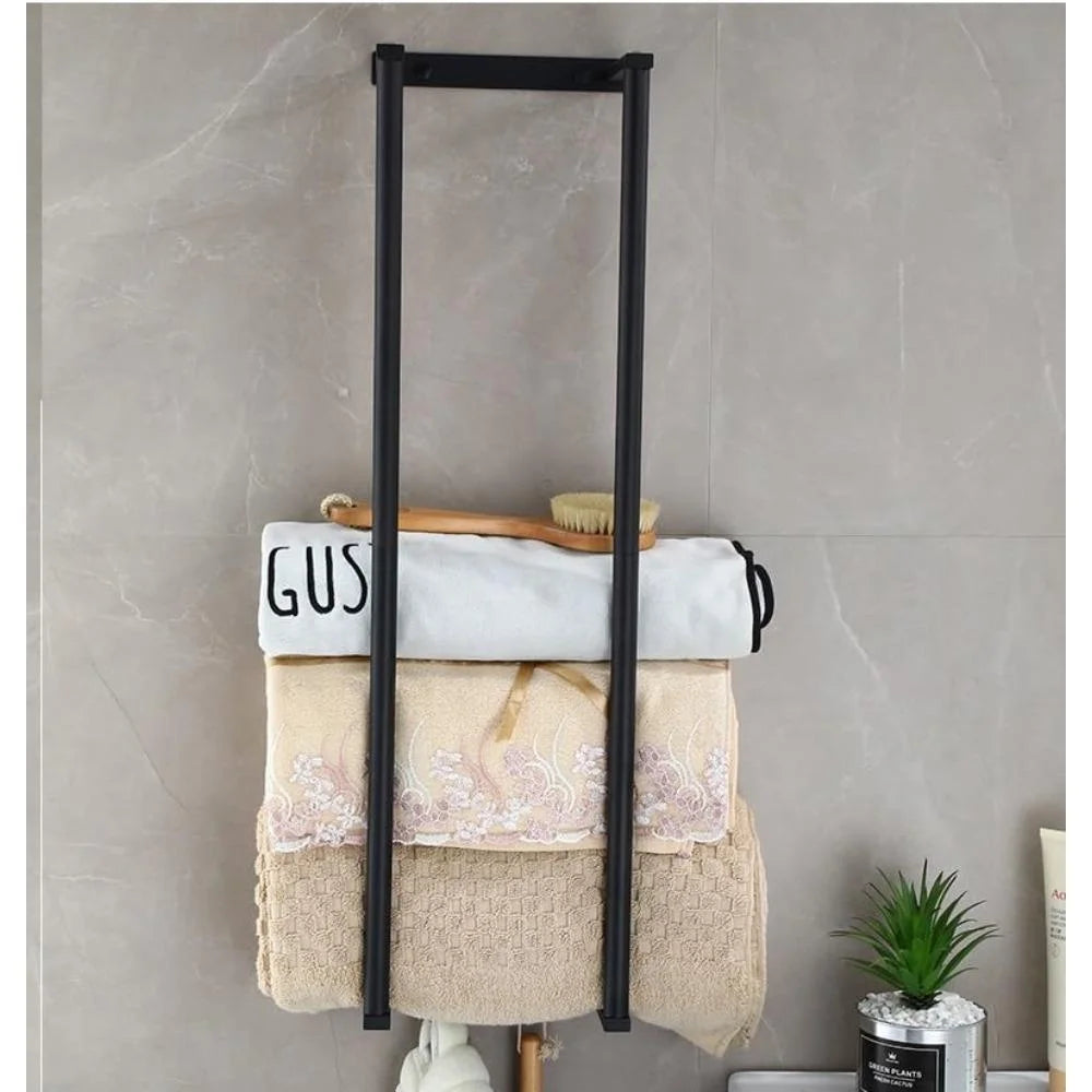 Bathroom Towel Rack for Rolled Towels Wall Mounted Towel Storage Rack for Bathroom Organisation Stainless Steel Towel Storage