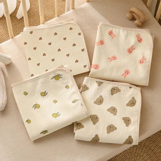 Reusable Baby Changing Mat Cover Baby Nappy Mattress for Newborn Cotton Waterproof Changing Floor Play Mat