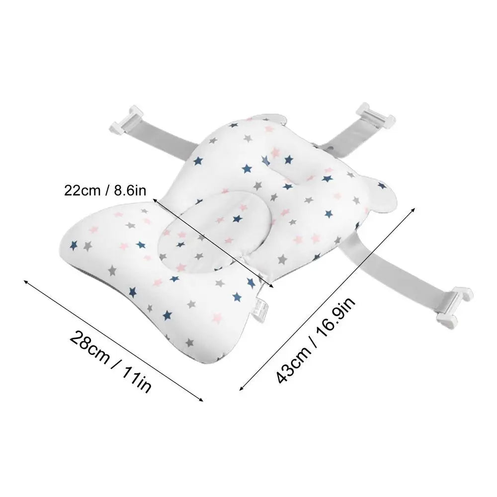 Baby Bath Tub Shower Cushion Newborns Support universal Portable quick-dry Foldable Baby mat Floating Pad Ajustable Bathtub Pad