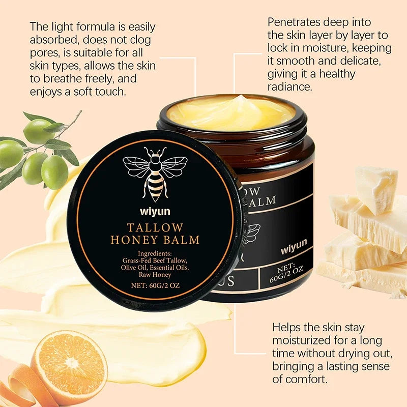 60g Beef Tallow Honey Moisturising Cream